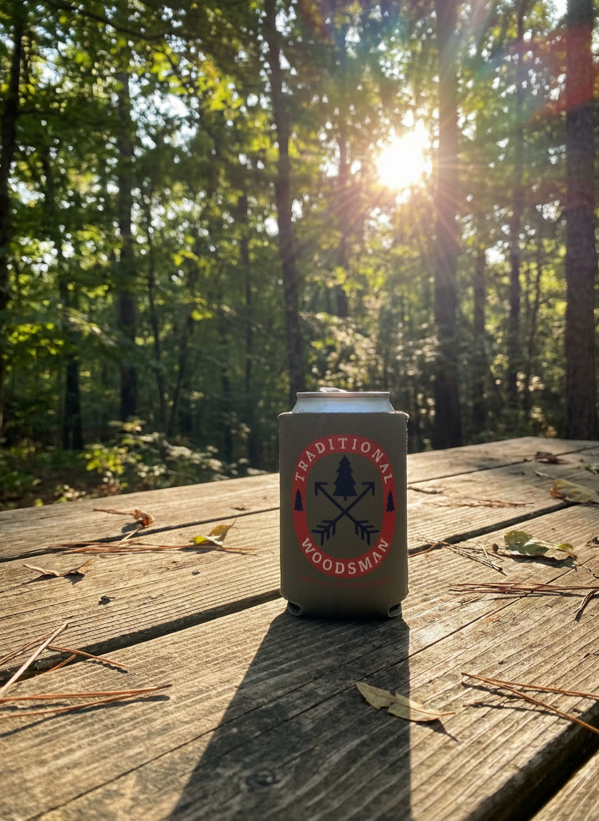 Traditional Woodsman Koozie