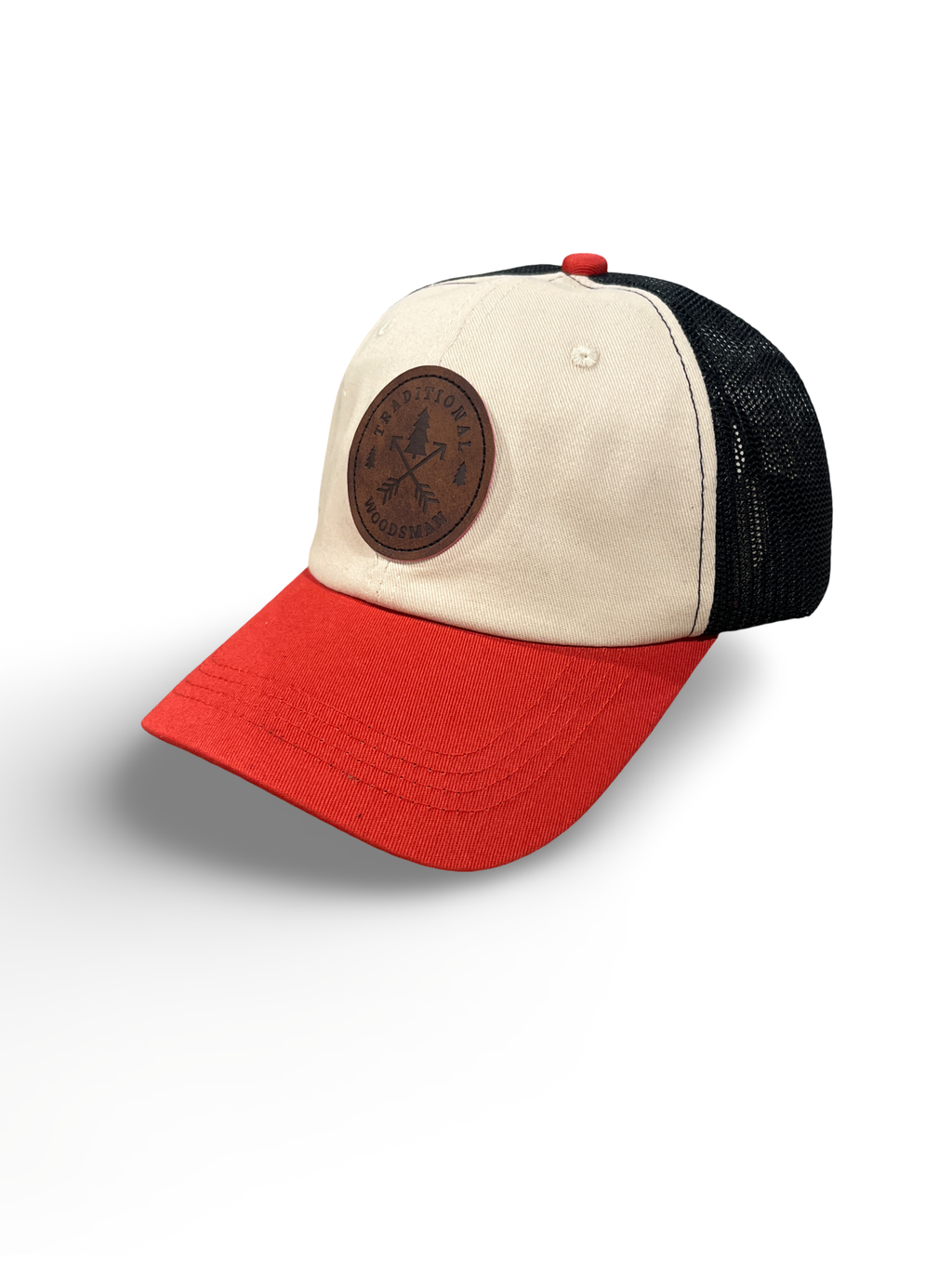 White/Red with Black Mesh