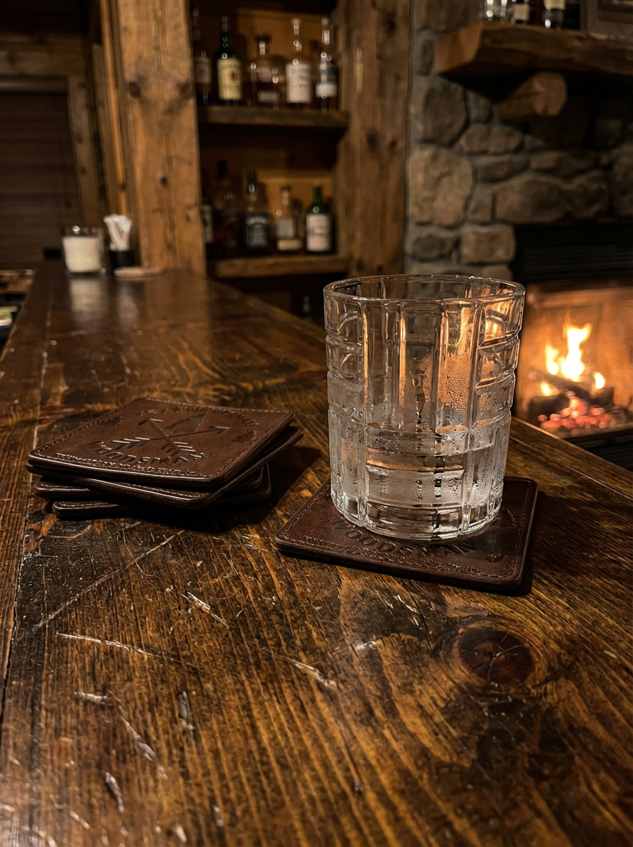 Traditional Woodsman Coaster Set