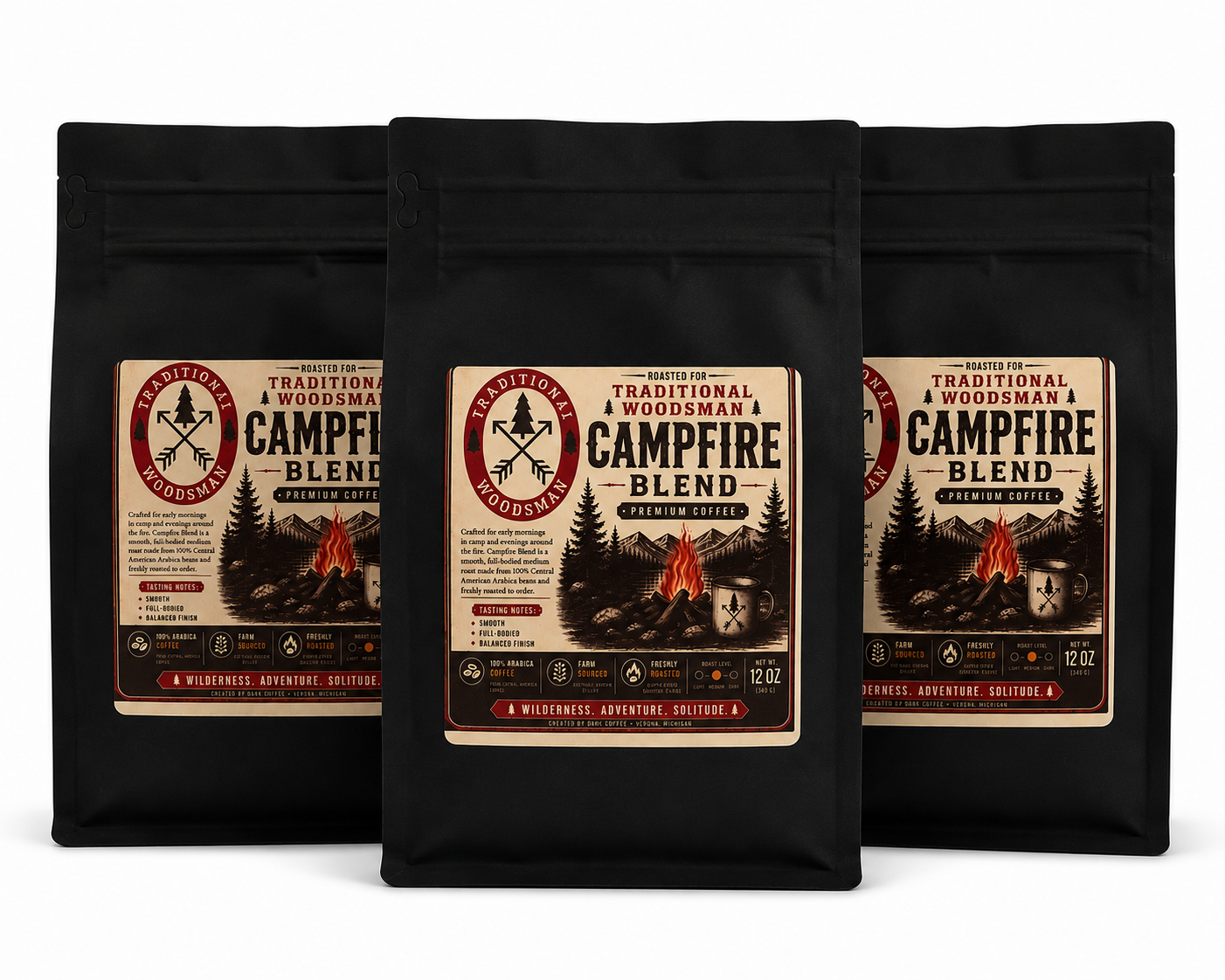 Campfire Blend Coffee – 3 Pack (Save $6) | 12 oz Bags