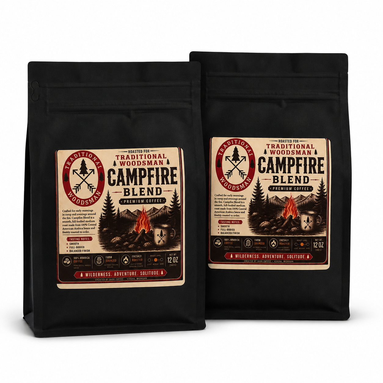 Campfire Blend Coffee – 2 Pack (Save $2) | 12 oz Bags